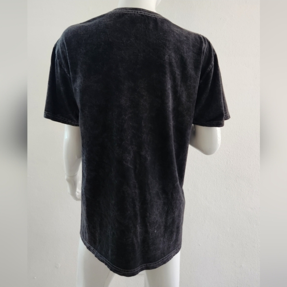 Aaliyah R&B Graphic TShirt Charcoal Grey Mineral Wash Size Medium Unisex - Picture 14 of 14